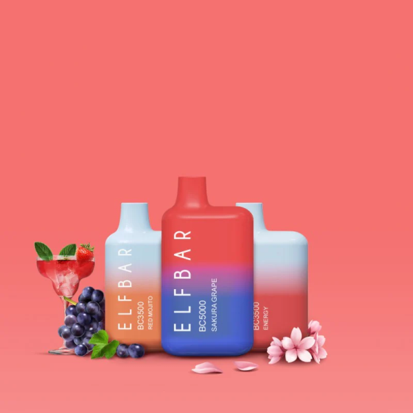 ELF Bar BC5000 Puffs Disposable Pod Device(WATERMELON ICE) - Image 2